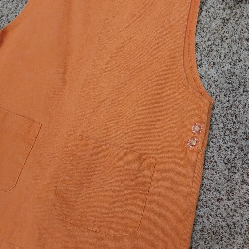 3402 Size Medium Hallain La Jumper with Plastic Buckles in Orange - Picture 3 of 6